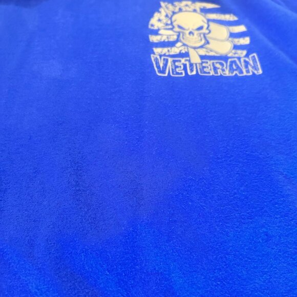 Hanes Veteran Soldier Support Skull Graphic Tee XL - Picture 4 of 6